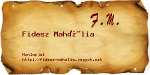 Fidesz Mahália névjegykártya